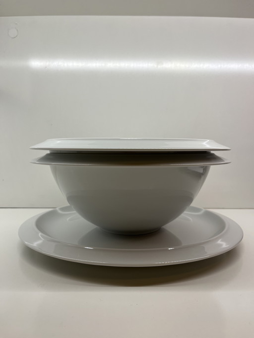 Achille Castiglioni Alessi Bavero Tendenste Vaisselle En Porcelaine