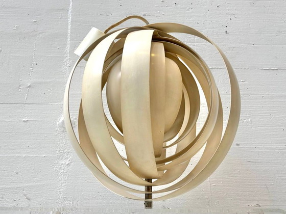 Image 1 of Lampada a sospensione vintage Moon di Verner Panton per Louis Poulsen, anni '60.