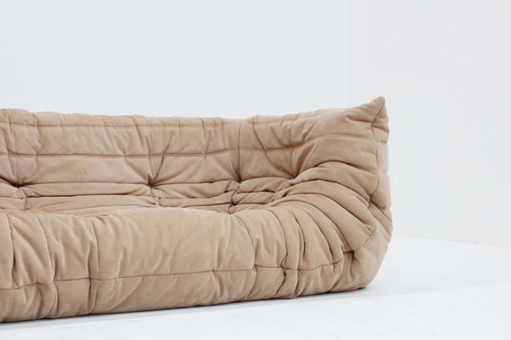 Image 1 of Togo Medium sofa by Michel Ducaroy for Ligne Roset Alcantara