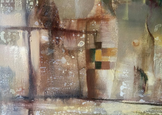 Originales Ölgemälde, abstrakter Expressionismus, Stillleben – Gemälde & Zeichnungen, Canvas (photo 10 of 13)