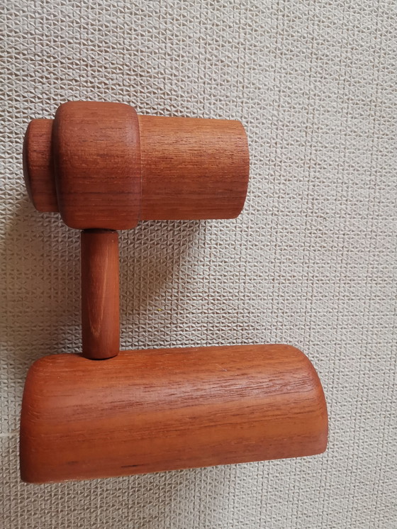 Image 1 of Ensemble d'appliques murales Domus de design danois en teck