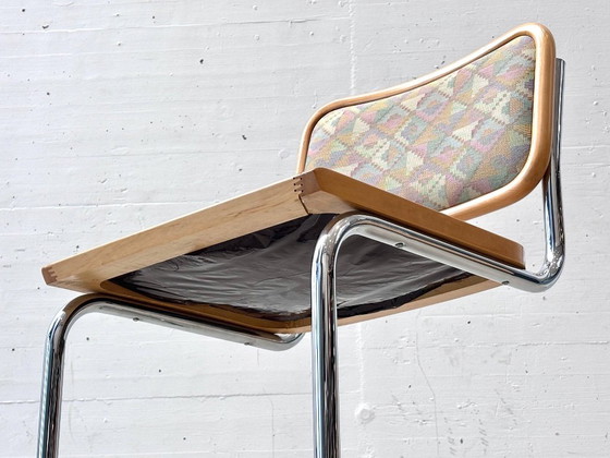Italian Vintage Cantilever Chair in Bauhaus Style, Made in Italy – Side chairs, Wood (photo 9 of 14)