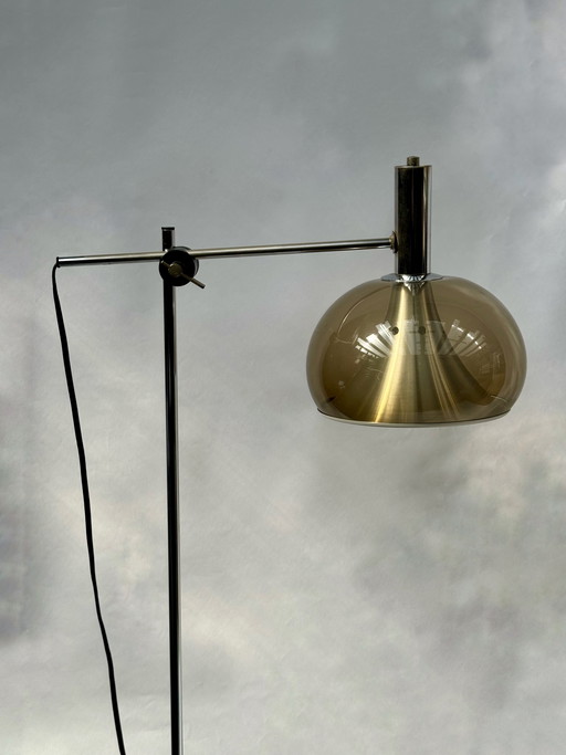 Verstellbare Vintage-Stehlampe von Dijkstra, Space Age Design, Niederlande, 1970er Jahre