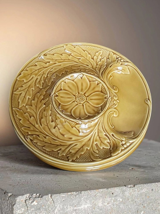 6 artichoke plates Barbotine Gien – Crockery, Porcelain (photo 2 of 7)