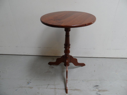 Antique round side table