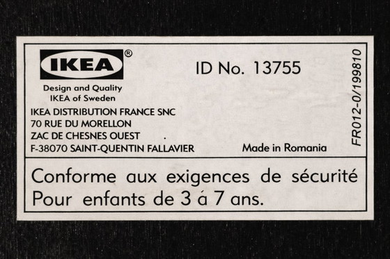 Image 1 of Sgabello in legno nero IKEA, design scandinavo