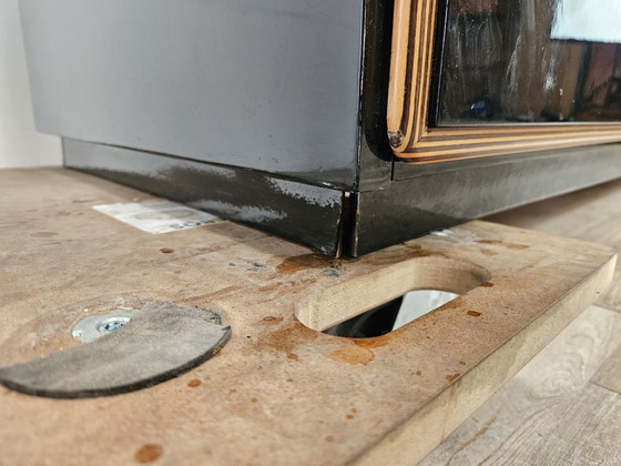 1970er Pierre Cardin Buffetschrank aus schwarz lackiertem Holz – Buffetschränke, Wood, Klassiek (photo 31 of 32)