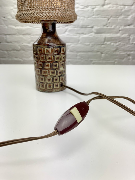 Image 1 of Lampe de table vintage en céramique, Olivier Petit, France 1960S