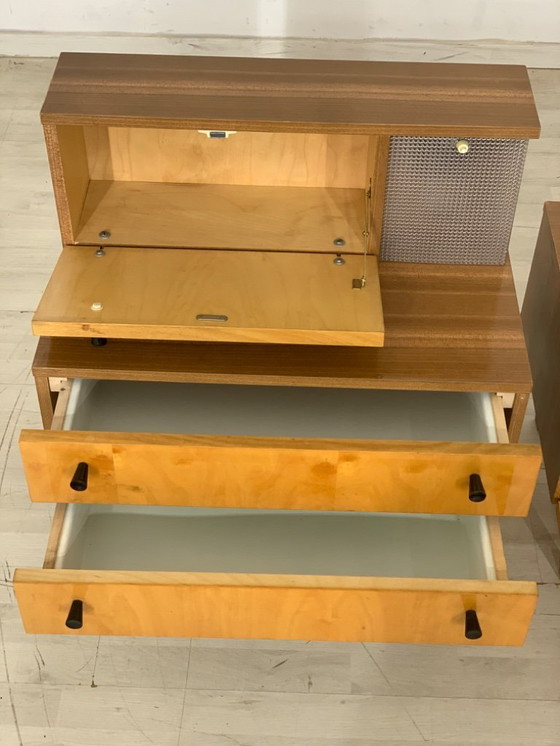 Image 1 of 2X Mid - Century bedside table bedside cabinets side tables vintage