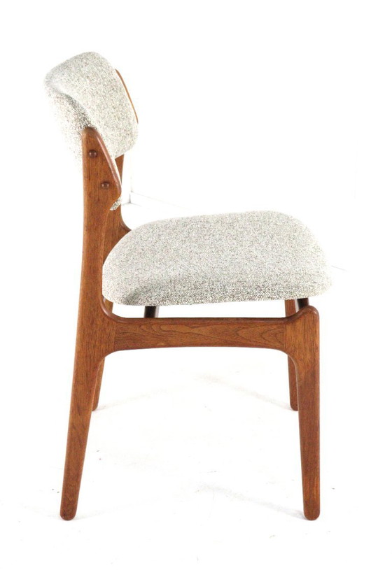 Image 1 of Set of 6 Erik Buch O.D. Mobler Chairs Model 49 Upholstered Vintage