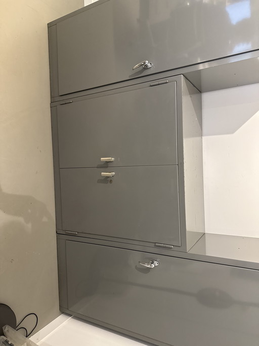 Gispen Stijl Kast Laag Met Slot