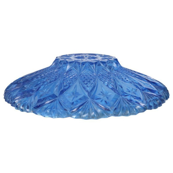 Image 1 of Frutero francés de cristal azul