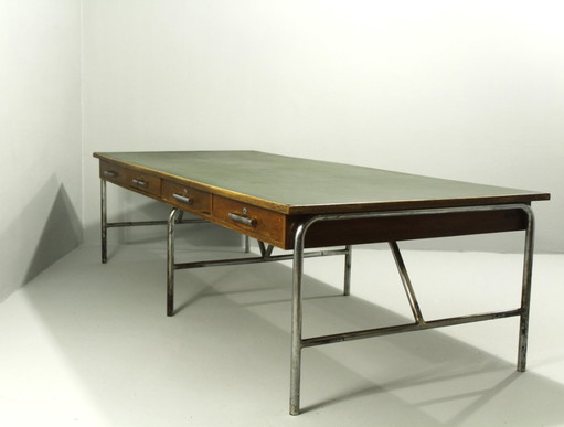 Vintage Bauhaus Desk in Oak, 1930s, II