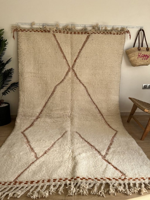 Marokkanischer Teppich, handwerklich, en laine, 250 x 150 cm