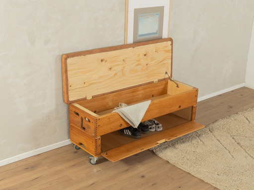 Vaulting Box as Bench and Shoe Cabinet