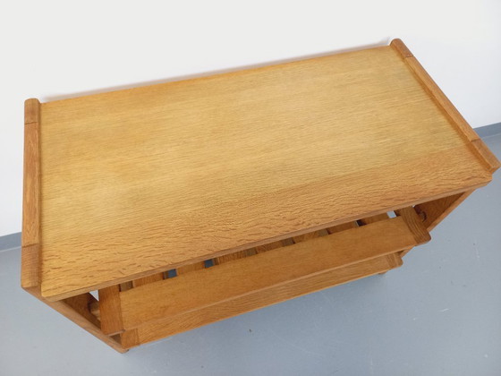 Image 1 of Guillerme et Chambron vintage solid oak open storage unit from the 60s
