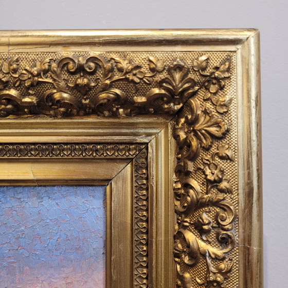 Image 1 of Huile sur panneau « Marina », École française, XIXe/XXe siècle – France