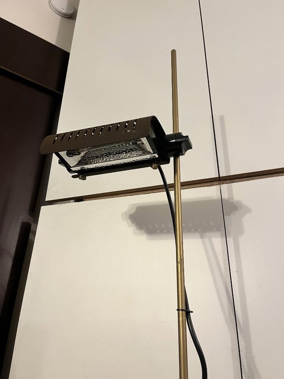 Image 1 of 626/L brown floor lamp, designed by Joe Colombo, Oluce edition, vintage, 1960s-70s, original