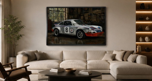 Porsche 911 Carrera RSR Martini Racing #8 – Targa Florio 1973 – giclee prints, Paper (photo 2 of 7)