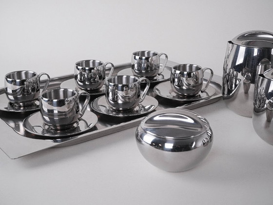 Image 1 of Servizio da caffè e tè, design italiano, anni '80, prodotto in Italia