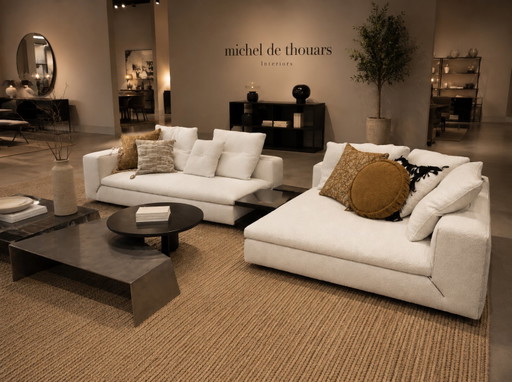 Modello dimostrativo Minotti Riley Configurazione 02 Tessuto Cat G con profili color cognac (photo 2 of 13)