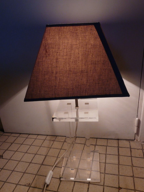 Image 1 of David Lange table lamp in plexiglass