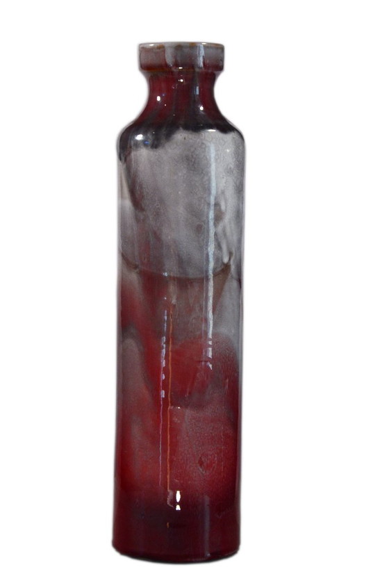 Image 1 of Handmade ceramic vase, 10x39cm, Éva Kondor, Hungary, 2010