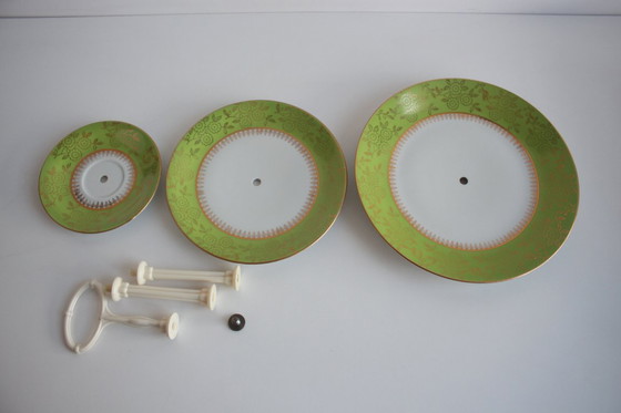 Image 1 of Multi-tiered porcelain tray, Stará Role porcelain, Czechoslovakia, 1950s. 