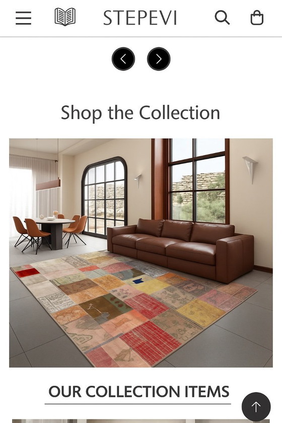 Image 1 of Stepevi patchwork designvloerkleed