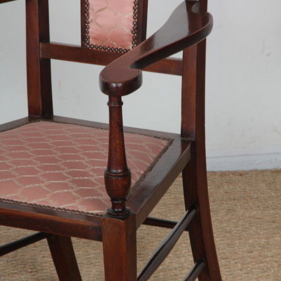 Image 1 of English armchair attributed to J.S. Henry, late 19th century