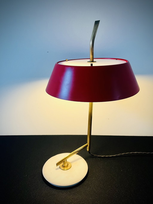 Stilux  - Oscar Torlasco - Marble & Brass Tafellamp - Italië 1950S