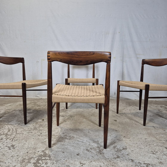 Image 1 of H.W. Klein, Bramin sillas danesas de cuerda de papel de los años 60