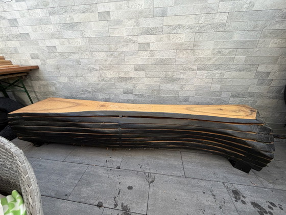 Banco de Roble Macizo – Pieza Única – – Objetos decorativos, Madera (photo 5 of 5)