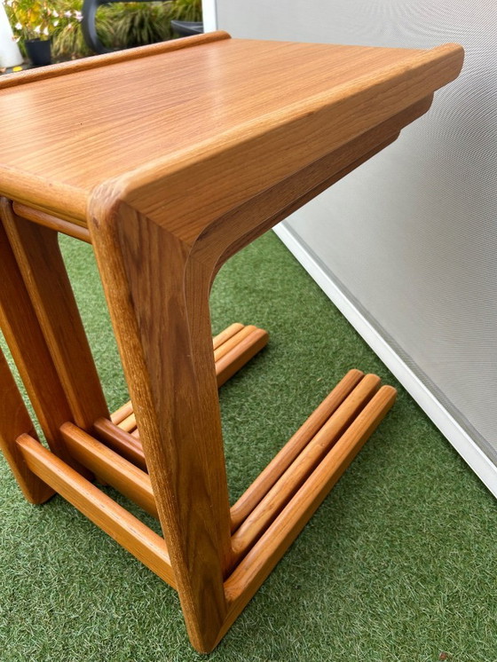 Image 1 of Set of 3 Salin Nyborg teak side tables