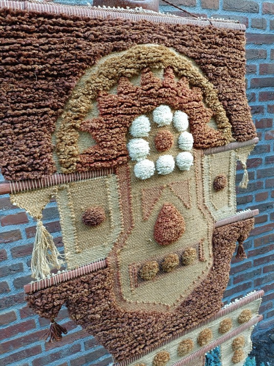 Image 1 of DON FREEDMAN Entwurf 1970 Wandteppich Naturtextil