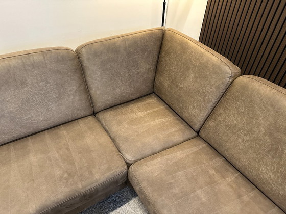 Image 1 of Taupe hoekbank eco leder 270x220cm