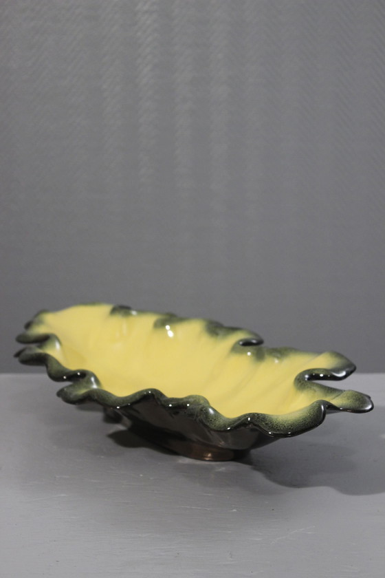 Image 1 of Grande coupe à fruits céramique vintage forme libre Ceramidi Marseille 1950s