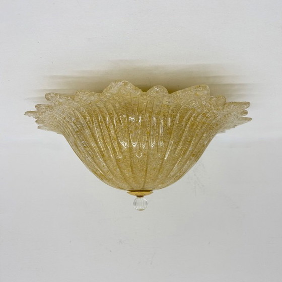 Image 1 of Plafonnier italien en verre de Murano, style années 1970