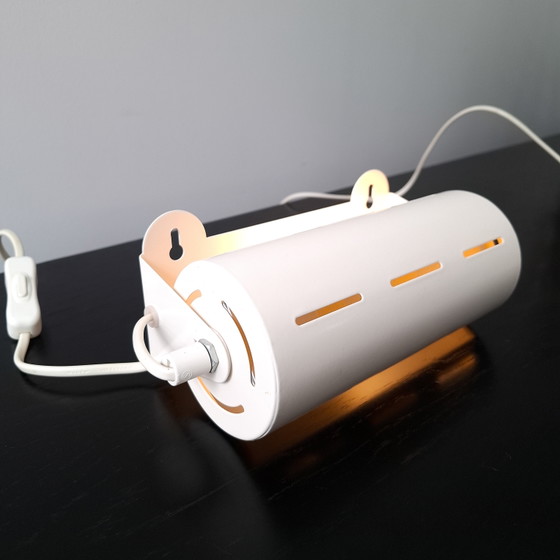 Image 1 of Lampada da parete vintage Ikea Smyg in metallo/plastica bianca