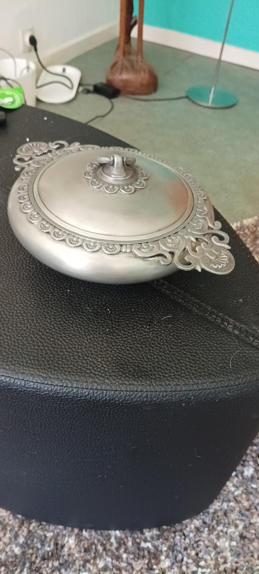 Vintage Italian pewter bobonniere peltro 95%