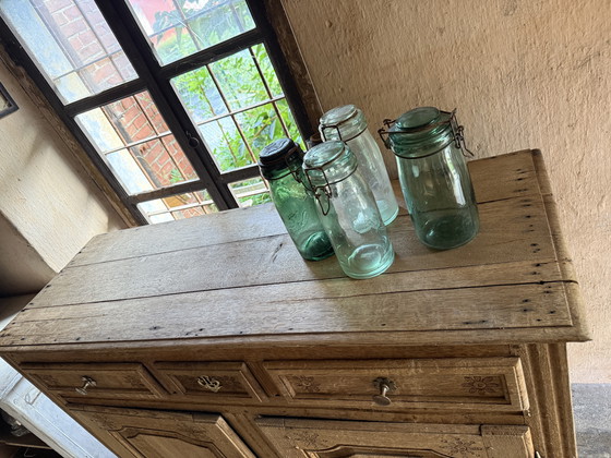 Image 1 of Credenza bassa antica francese Luigi XVI rovere 