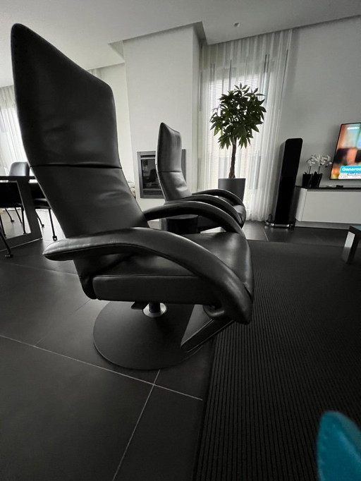 2 x Jori Yoga relax armchairs black