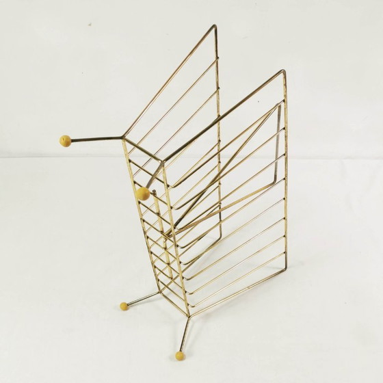 Portariviste modernista, anni '60. – Metal, Brass (photo 8 of 10)