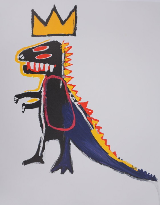 Jean-Michel Basquiat: Crowned T-Rex (Pez Dispenser), Signed Lithograph – Lithographs & prints, Paper (photo 5 of 6)