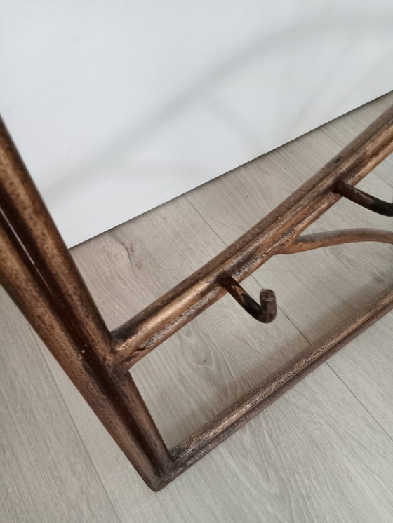 Image 1 of 3 delig Palazzo art / art nouveau vestibule set spiegel kapstok paraplu houder goud metaal kleur