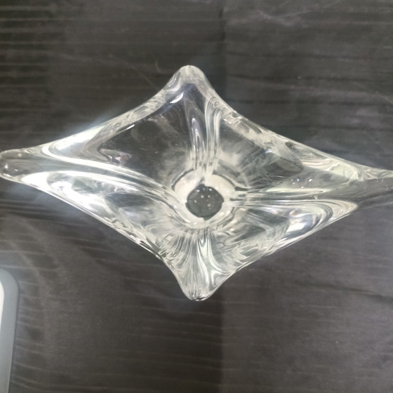 Set of 2 French Mid-Century Crystal Vases (Daum & Art Vannes) (photo 8 of 8)