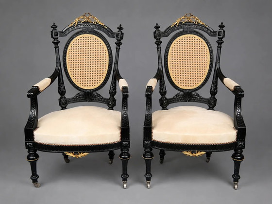 Coppia di poltrone in stile Napoleone III. – Wood (photo 12 of 12)