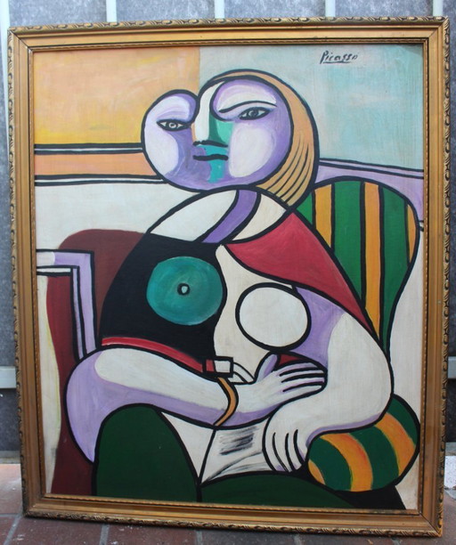 Pablo Picasso Oil Painting Blue Period