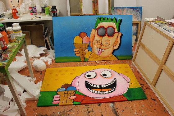 Image 1 of Peinture "Le glacier" #1