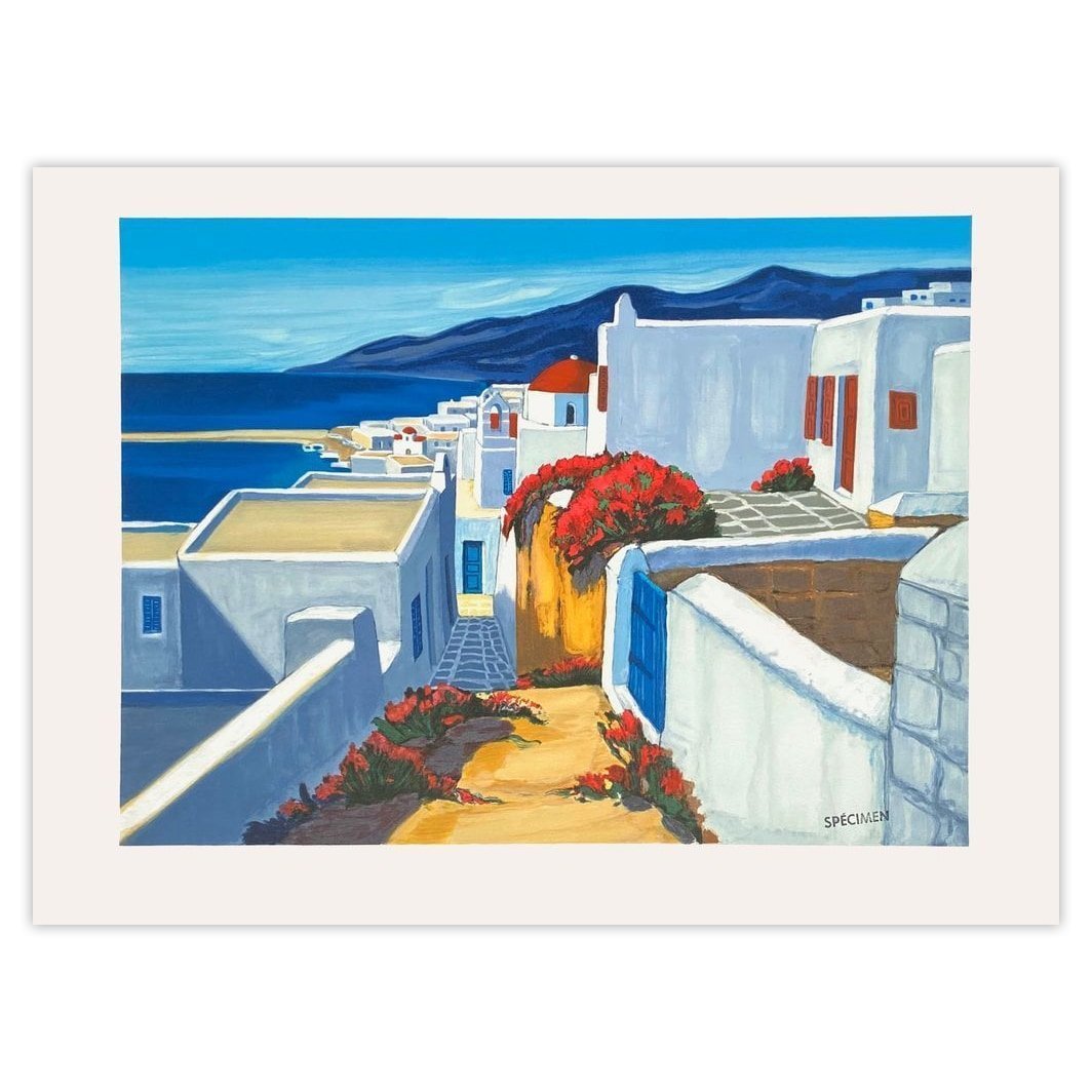 Jean Claude QUILICI lithograph Flowering in the Aegean Sea 1990